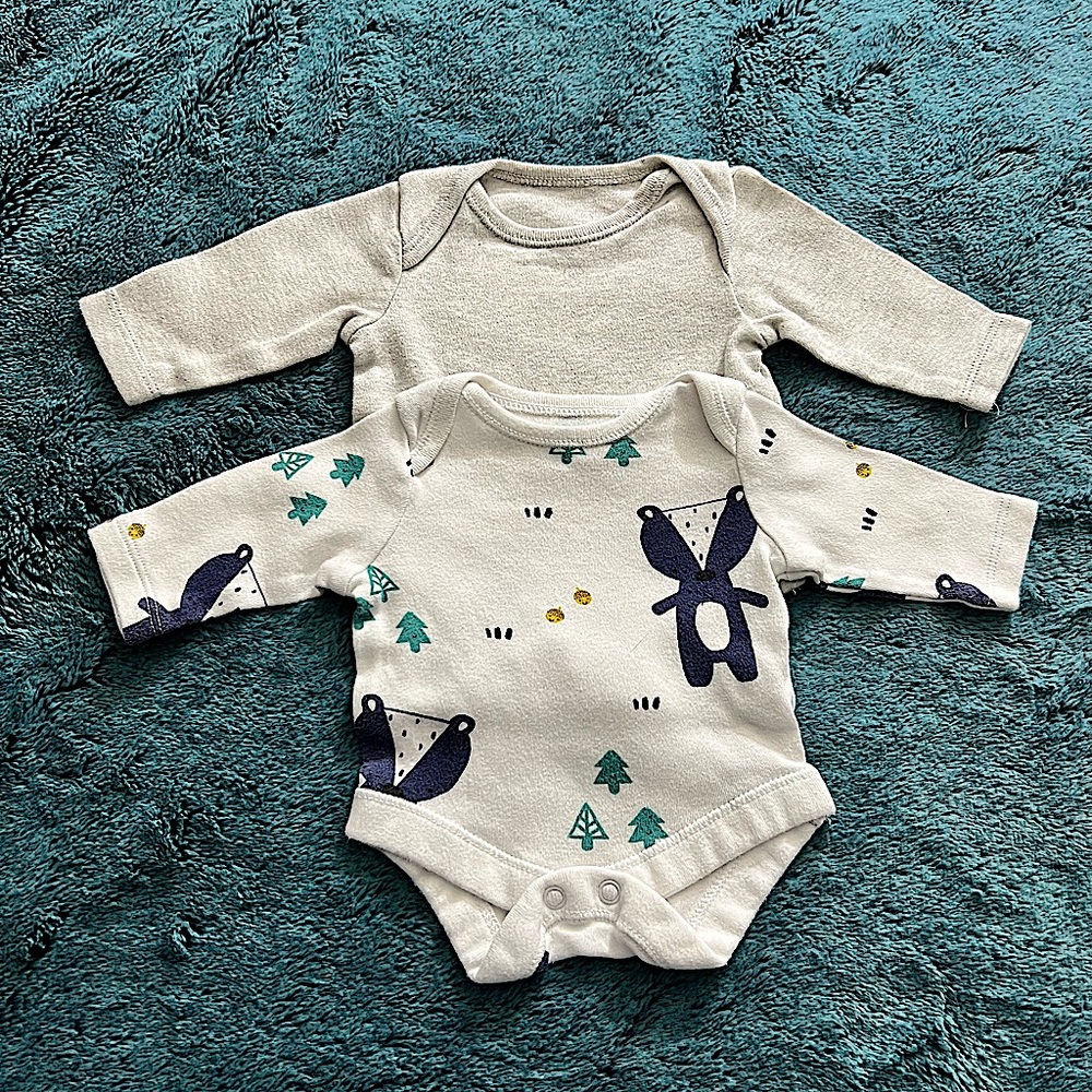NB Long Sleeve F&F Onesies